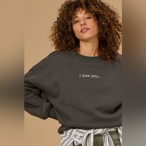 Altar’d State I Love You It’s Ruining My Life Sweatshirt Taylor Swift TTPD Gray